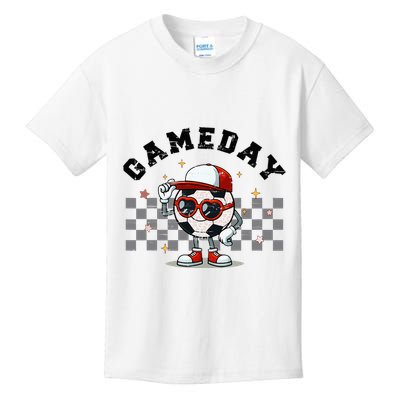 Game Day Soccer Funny Game Day Soccer Sport Lover Kids T-Shirt