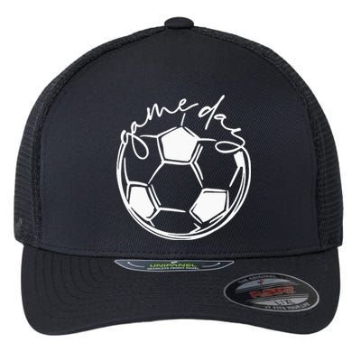 Game Day  Sports Parent  Soccer Mom Flexfit Unipanel Trucker Cap