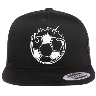 Game Day  Sports Parent  Soccer Mom Flat Bill Trucker Hat