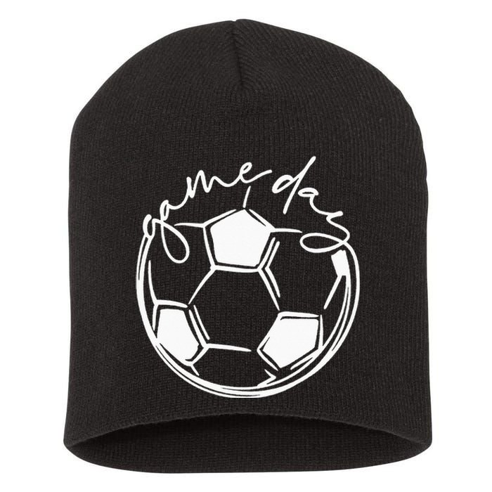 Game Day  Sports Parent  Soccer Mom Short Acrylic Beanie