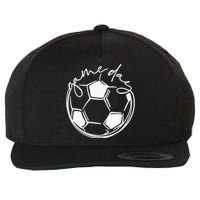 Game Day  Sports Parent  Soccer Mom Wool Snapback Cap