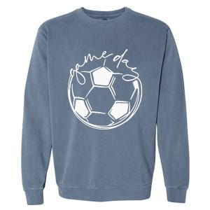 Game Day  Sports Parent  Soccer Mom Garment-Dyed Sweatshirt