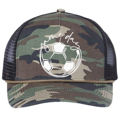 Game Day  Sports Parent  Soccer Mom Retro Rope Trucker Hat Cap