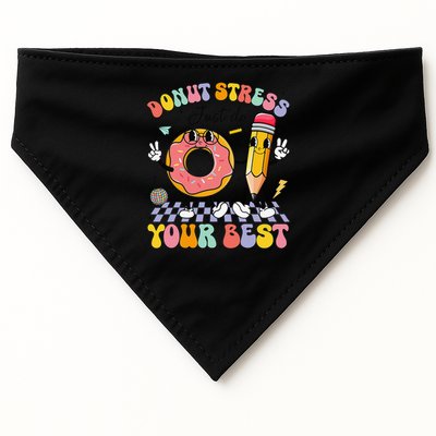 Groovy Donut Stress Just Do Your Best Test Testing Day USA-Made Doggie Bandana