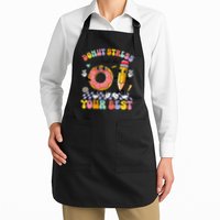 Groovy Donut Stress Just Do Your Best Test Testing Day Apron