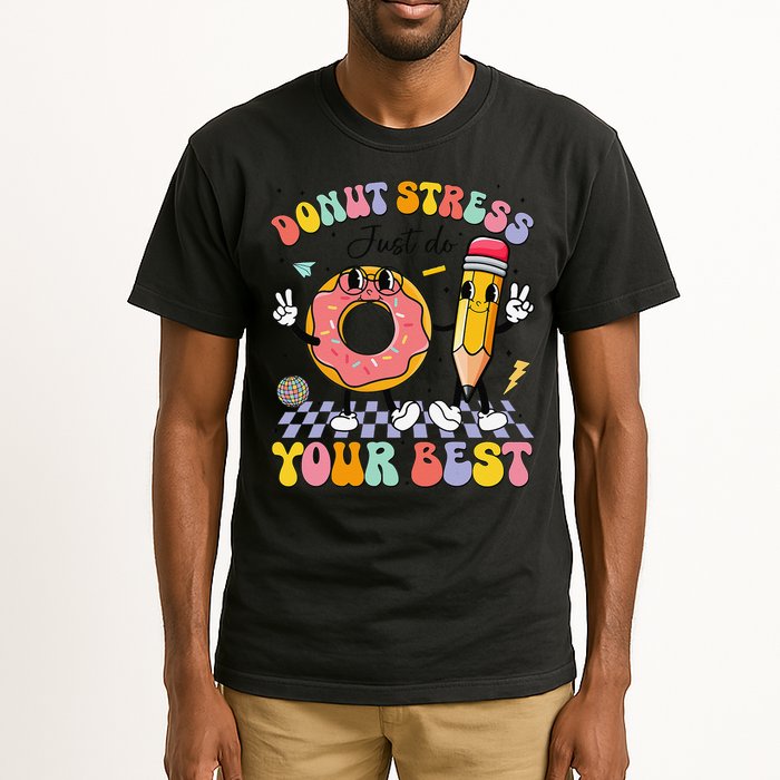 Groovy Donut Stress Just Do Your Best Test Testing Day Tall T-Shirt