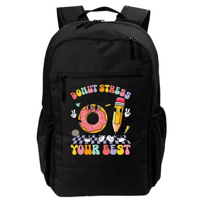 Groovy Donut Stress Just Do Your Best Test Testing Day Backpack
