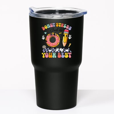 Groovy Donut Stress Just Do Your Best Test Testing Day Tumbler