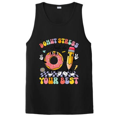 Groovy Donut Stress Just Do Your Best Test Testing Day PosiCharge Competitor Tank