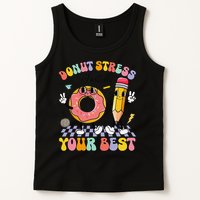 Groovy Donut Stress Just Do Your Best Test Testing Day Tank Top
