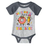 Groovy Donut Stress Just Do Your Best Test Testing Day Infant Baby Jersey Bodysuit