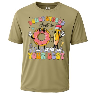 Groovy Donut Stress Just Do Your Best Test Testing Day Performance Shirt