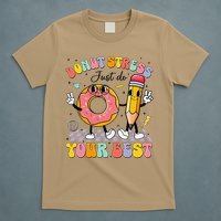 Groovy Donut Stress Just Do Your Best Test Testing Day T-Shirt