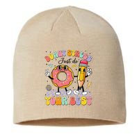 Groovy Donut Stress Just Do Your Best Test Testing Day Sustainable Beanie