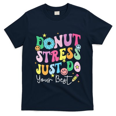 Groovy Donut Stress Just Do Your Best Test Day Teachers T-Shirt