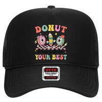 Groovy Donut Stress Just Do Your Best Testing Day Teachers Trucker Hat
