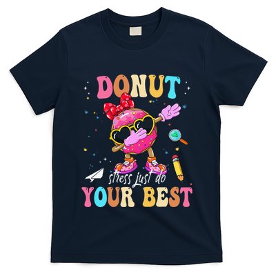 Groovy Donut Stress Just Do Your Best Testing Day Teachers T-Shirt