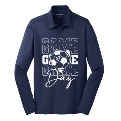 Game Day Soccer Silk Touch Performance Long Sleeve Polo