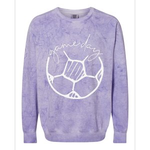 Game Day Soccer Ball Sports Game Ball Lover Colorblast Crewneck Sweatshirt