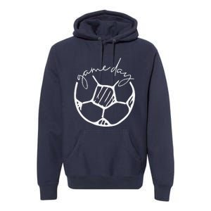 Game Day Soccer Ball Sports Game Ball Lover Premium Hoodie