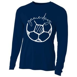 Game Day Soccer Ball Sports Game Ball Lover Cooling Performance Long Sleeve Crew