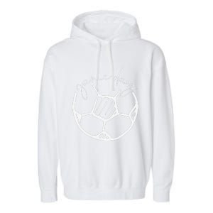 Game Day Soccer Ball Sports Game Ball Lover Garment-Dyed Fleece Hoodie