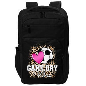 Game Day Soccer Leopard Print Soccer Impact Tech Backpack