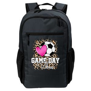 Game Day Soccer Leopard Print Soccer Daily Commute Backpack