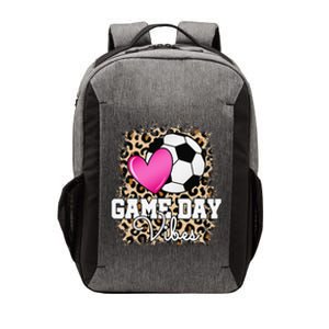 Game Day Soccer Leopard Print Soccer Vector Backpack