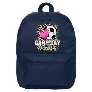 Game Day Soccer Leopard Print Soccer 16 in Basic Backpack