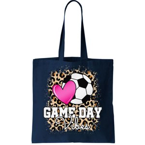 Game Day Soccer Leopard Print Soccer Tote Bag