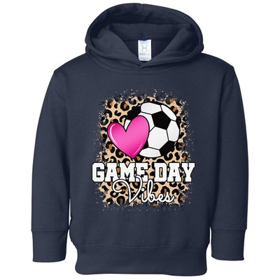 Game Day Soccer Leopard Print Soccer Toddler Hoodie