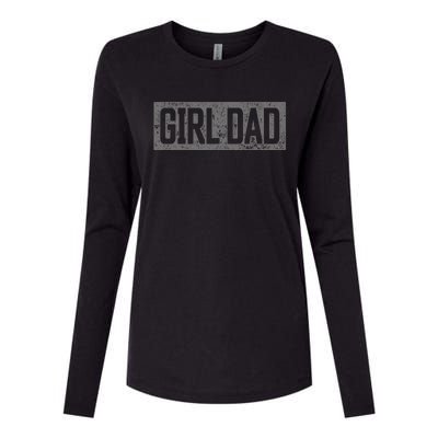 Girl Dad Shirts Men Proud Father Fathers Day Vintage Womens Cotton Relaxed Long Sleeve T-Shirt