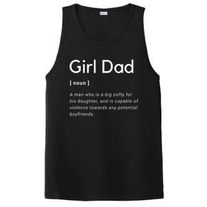 Girl Dad Shirt For Men Fathers Day Gift From Wife Baby Girl PosiCharge Competitor Tank