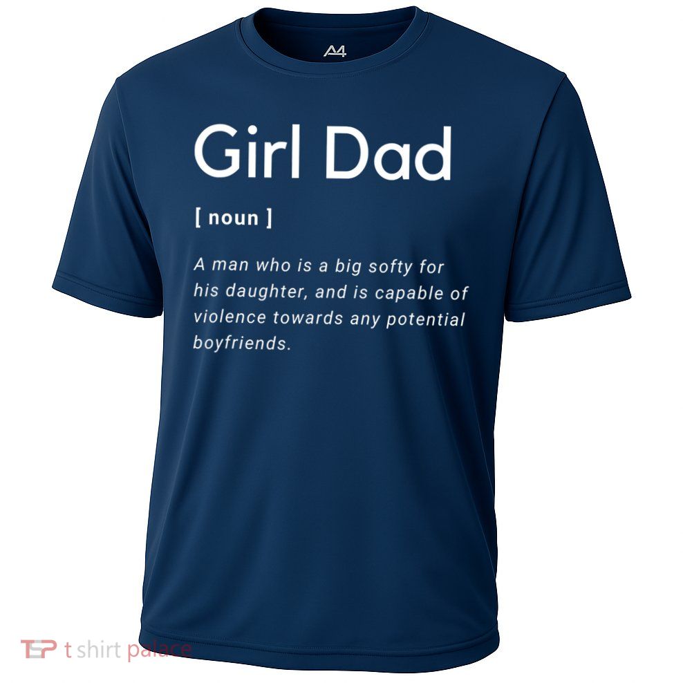 Girl Dad Shirt For Men Fathers Day Gift From Wife Baby Girl Performance Shirt