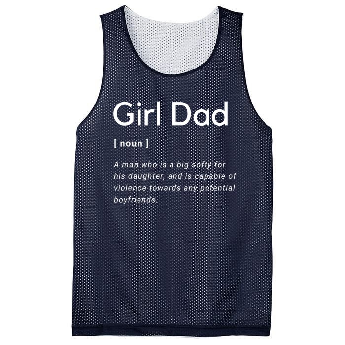 Girl Dad Shirt For Men Fathers Day Gift From Wife Baby Girl Mesh Reversible Basketball Jersey Tank