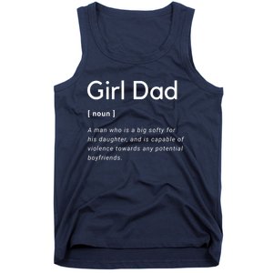 Girl Dad Shirt For Men Fathers Day Gift From Wife Baby Girl Tank Top