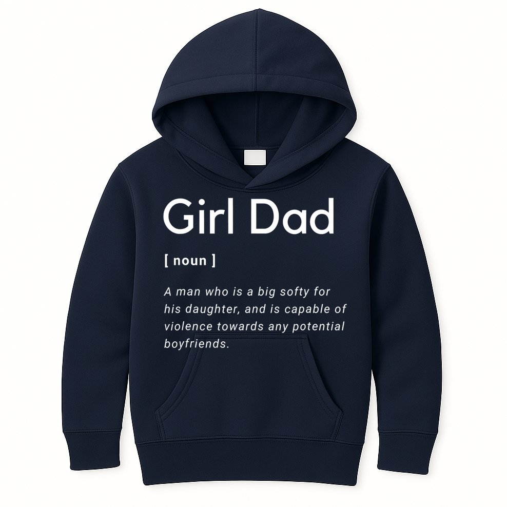 Girl Dad Shirt For Men Fathers Day Gift From Wife Baby Girl Kids Hoodie