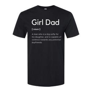 Girl Dad Shirt For Men Fathers Day Gift From Wife Baby Girl Softstyle CVC T-Shirt