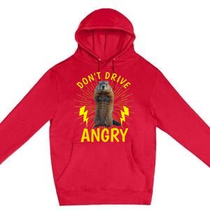 Groundhog Day Shirt Don't Drive Angry Premium Pullover Hoodie