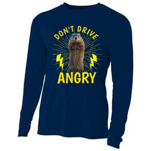 Groundhog Day Shirt Don't Drive Angry Cooling Performance Long Sleeve Crew