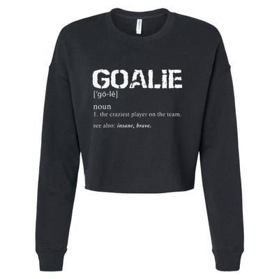 Goalie Definition Soccer Goalie Cropped Pullover Crew