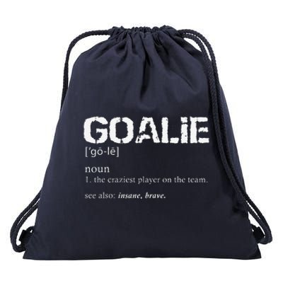 Goalie Definition Soccer Goalie Drawstring Bag