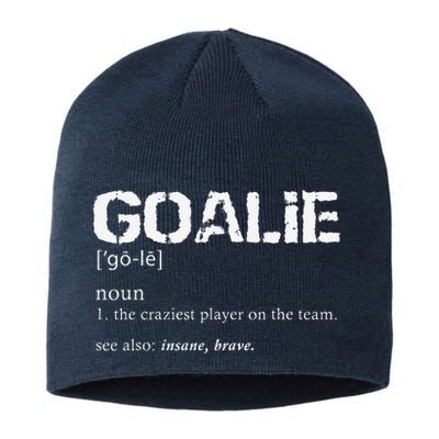 Goalie Definition Soccer Goalie Sustainable Beanie