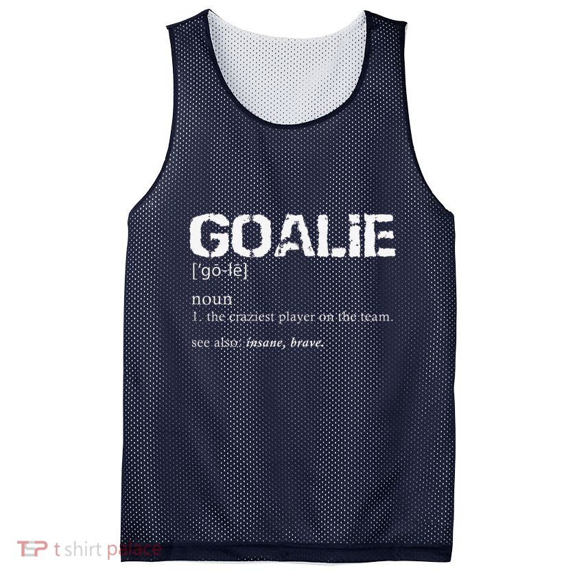 Goalie Definition Soccer Goalie Mesh Reversible Basketball Jersey Tank
