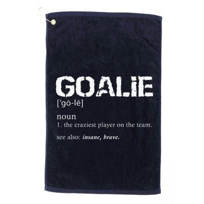 Goalie Definition Soccer Goalie Golf Towel