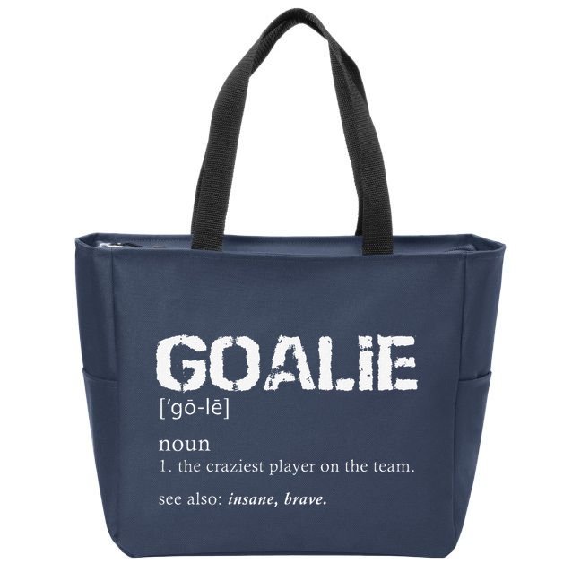 Goalie Definition Soccer Goalie Zip Tote Bag