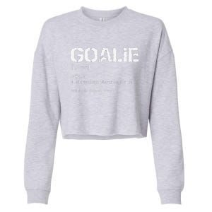 Goalie Definition Soccer Goalie Cropped Pullover Crew