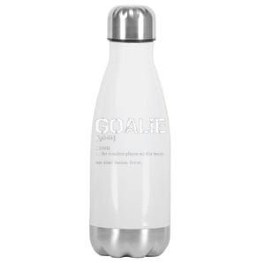 Goalie Definition Soccer Goalie Stainless Steel Insulated Water Bottle