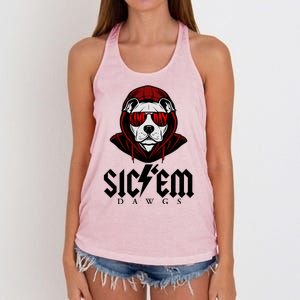 Game Day Sic Em Bulldog Women's Knotted Racerback Tank